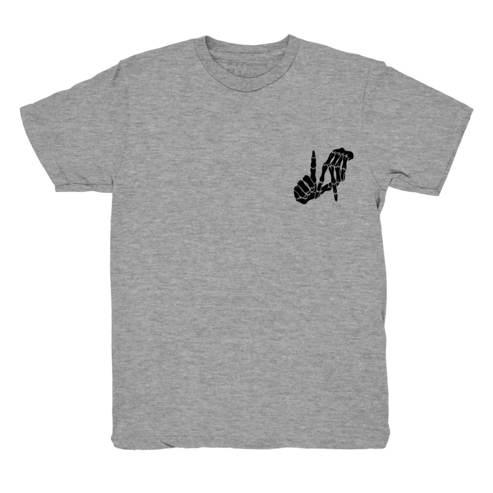 The Forest Lab LA Bones Logo T-Shirt Gray 4XL New